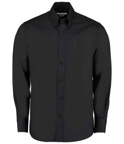 Kustom Kit Premium Long Sleeve Tailored Oxford Shirt - LBL - 13.5